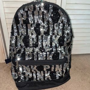 PINK Sequin Backpack